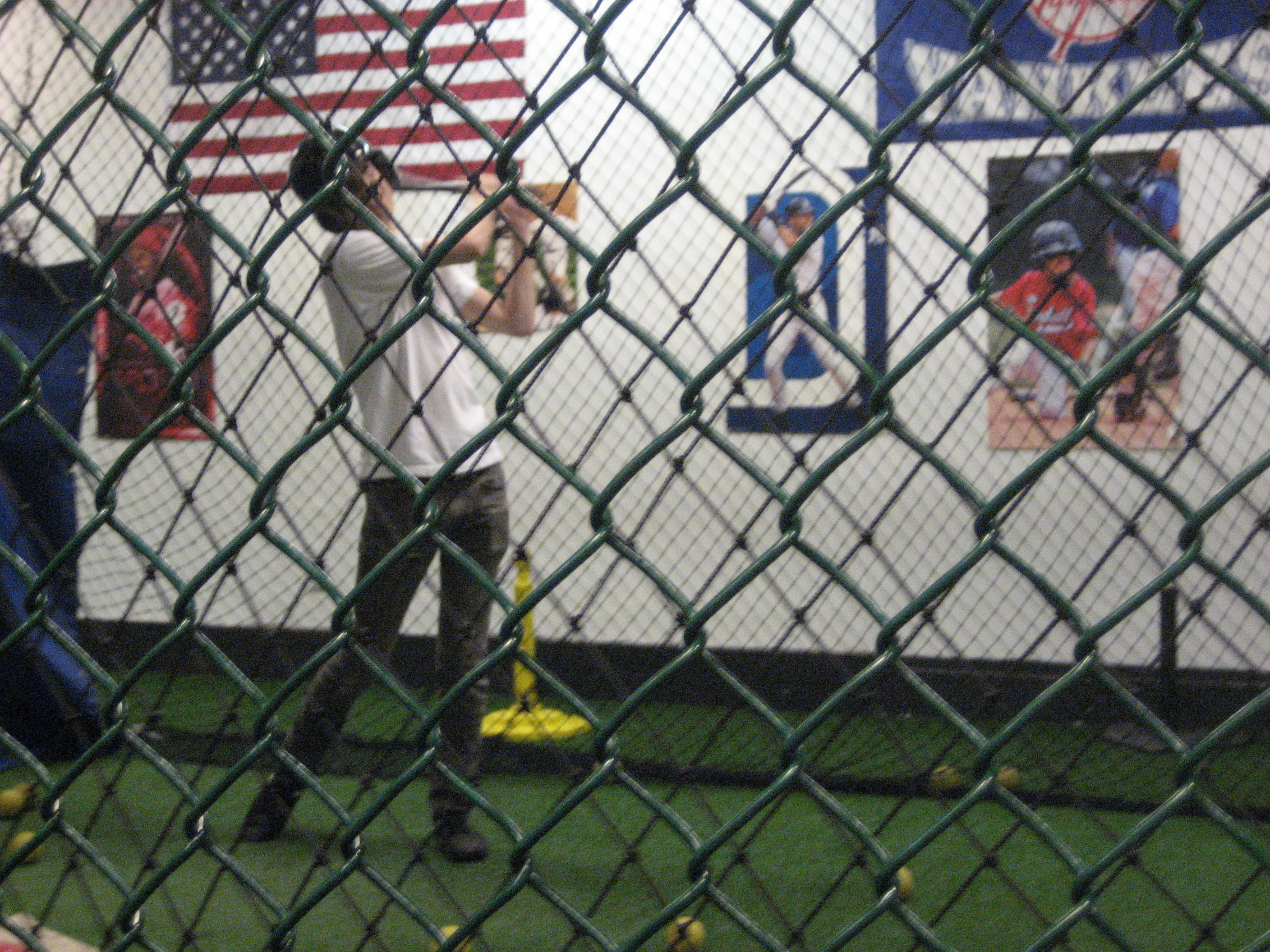 Kenneth goes for a swing Kenneth taking a swing at The Baseball Center NYC